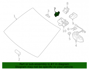 Rain sensor Mercedes C-class W205 15-18 without projection