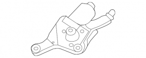 Front left windshield wiper linkage with motor for Ford Escape MK3 2013-2019