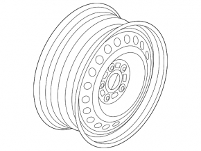 Wheel disk R16 5*108 Ford Fusion mk5 13-20 iron