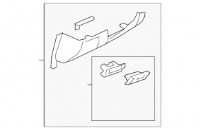 Mazda 6 14-17 Black Driver's Knee Pad