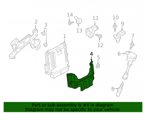 Ford Ecosport 18-21 1.0T Engine Computer ECU Block Cover