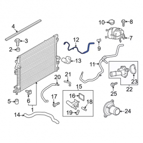 Ford Edge 18-24 2.0T Coolant Return Hose