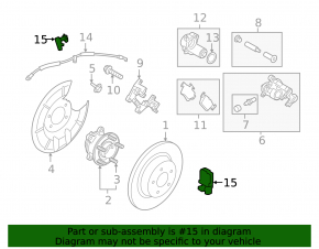 ABS Sensor Rear Right Ford Escape MK4 20- AWD
