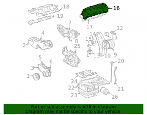 Front valve cover 3.3 3MZ-FE Lexus ES330