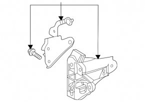 Rear Engine Mount Bracket Toyota Highlander 20-22 3.5 FWD
