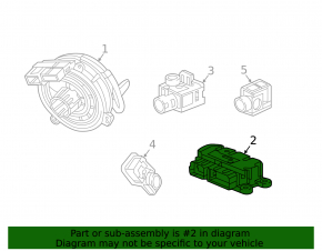 Chevrolet Equinox 18-24 SRS airbag computer module