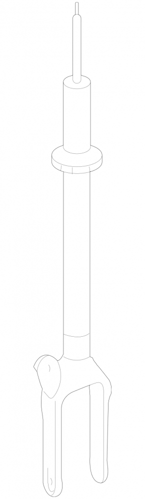 Front left shock absorber Mercedes W164 ML