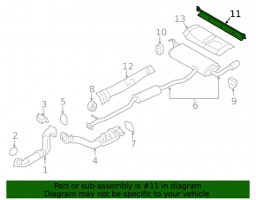Nissan Rogue 14-20 Rear Muffler Barrel Guard