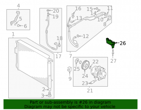 Air Conditioning Compressor Bracket Kia Optima 16- 2.4 G4KJ