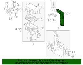 Air intake Hyundai Veloster 12-17