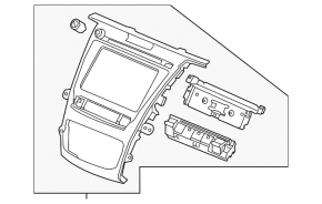 Monitor, display lower Acura TLX 15-17 prerest