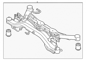 Subframe rear VW Atlas 18-24 FWD