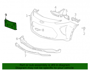 Chevrolet Bolt EV 22-23 Front Bumper License Plate