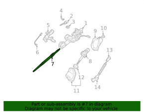 Upper steering cardan with shaft for Toyota FJ Cruiser 2007-2014