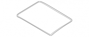 Panorama glass seal on the Audi A6 C8 body (19-25 rubber)