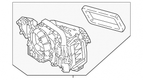 Heater housing ventilation for the Audi E-Tron 19-23