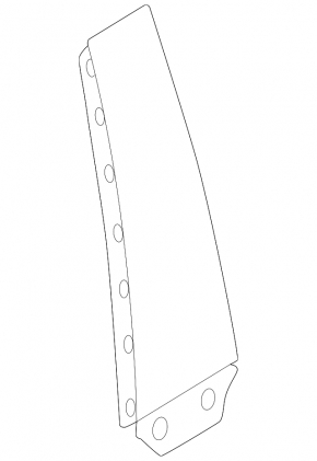 BMW i4 22-26 black outer right center pillar trim