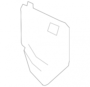 Right additional radiator air duct BMW 7 F01 11-15 M package