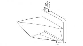 Air duct for additional radiator, left, BMW 5 F90 17-23 M5, pre-restyling