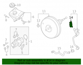 VW Atlas 20-25 Brake Booster Sensor