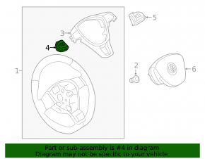 Steering column switch guitar VW Golf 15-19