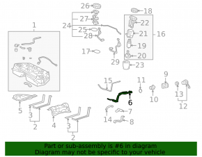 Lexus GS300 06-06 Fuel Filler Neck