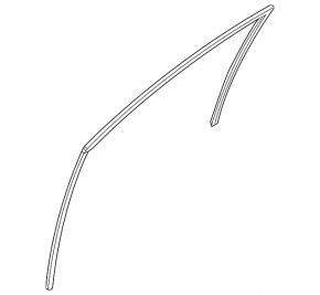 Front right windshield seal for Nissan Murano z51 09-14