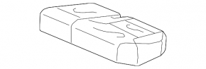 Rear row of seats 2 row Honda CRV 15-16 leather black