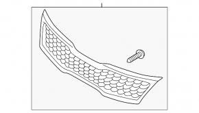 Radiator grill grill Kia Optima 11-11 dorest