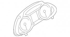 Instrument cluster Audi Q5 8R 13-17 83k