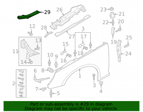 Right headlight cover Audi A4 B9 17-25