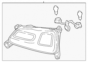 Left rear bumper light for Hyundai Kona 18-21