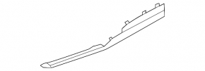 Lower left rear bumper trim for Porsche Cayenne 19-26, chrome, under towbar