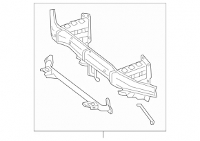Front bumper reinforcement Mercedes W166 ML/GLE 12-19 off road pkg