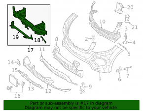 Front bumper reinforcement Mercedes W166 ML/GLE 12-19 off road pkg