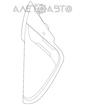 Front panel trim side left Mercedes W167 GLE 350 450 20-22 black