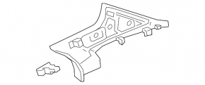 Mercedes A-Class V177 19-22 black right upper rear pillar trim