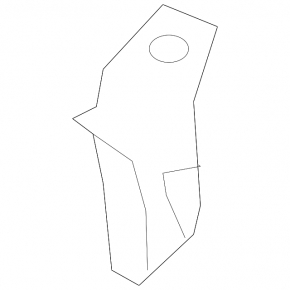 Rear bumper mount left under the lamp Ford Fiesta 14-19 rest 4d