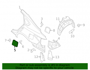 Nissan Altima 13-18 Fuel Door