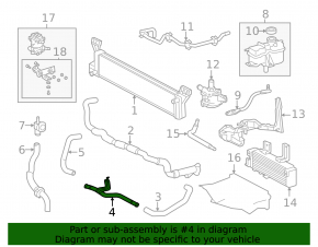 Lexus RX450h 16-22 Inverter Cooling System Pipe