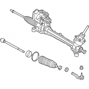 Lincoln MKC 17-19 AWD steering rack