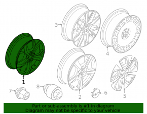 Wheel disk R19 Ford Mustang Mach-E 21-23 type 1
