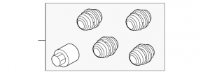 Wheel nut secret kit Jaguar F-Pace X761 17-