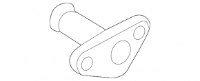 Cooling system flange VW Touareg 11-17 3.6 plastic, small