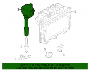 Ignition coil BMW 5 G30 17-23 2.0T