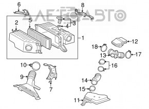Air intake Lexus RX400h 06-08
