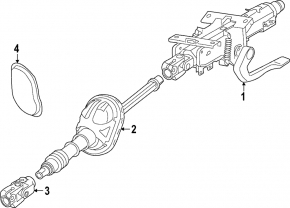 Steering column shaft Volkswagen ID.4 21-23