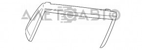 Dodge Grand Caravan 11-20 front light grey, without sunroof