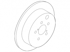 Rear left brake disc Subaru Outback 20-23 300/17mm