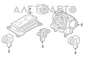 Airbag sensor door left Volvo XC60 18-23